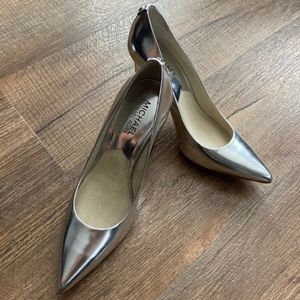 Michael Kors silver heels